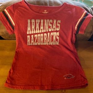 Girls Arkansas Razorback tshirt